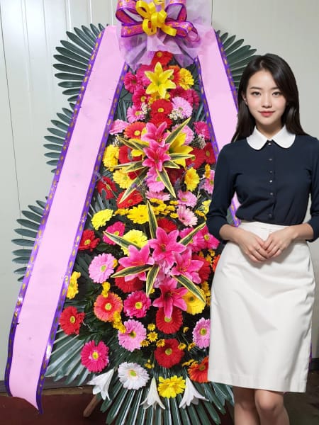 JK아트컨벤션 3단화환 기본형