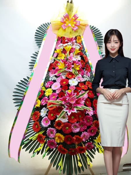 JK아트컨벤션 3단화환 고급형